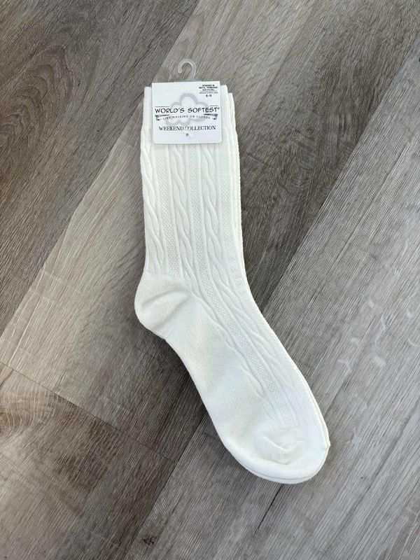 Cloud Weekend Cable Mini Crew Sock