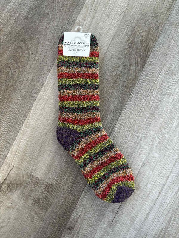 Fall Multi Cozy Crew Multi Sock