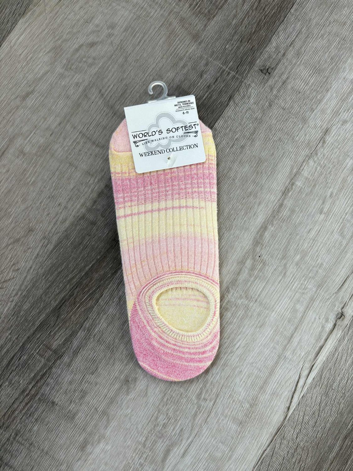 Pink Lemonade Weekend Rib Low Sock