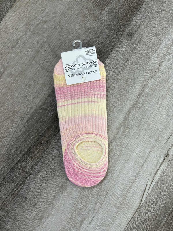 Pink Lemonade Weekend Rib Low Sock