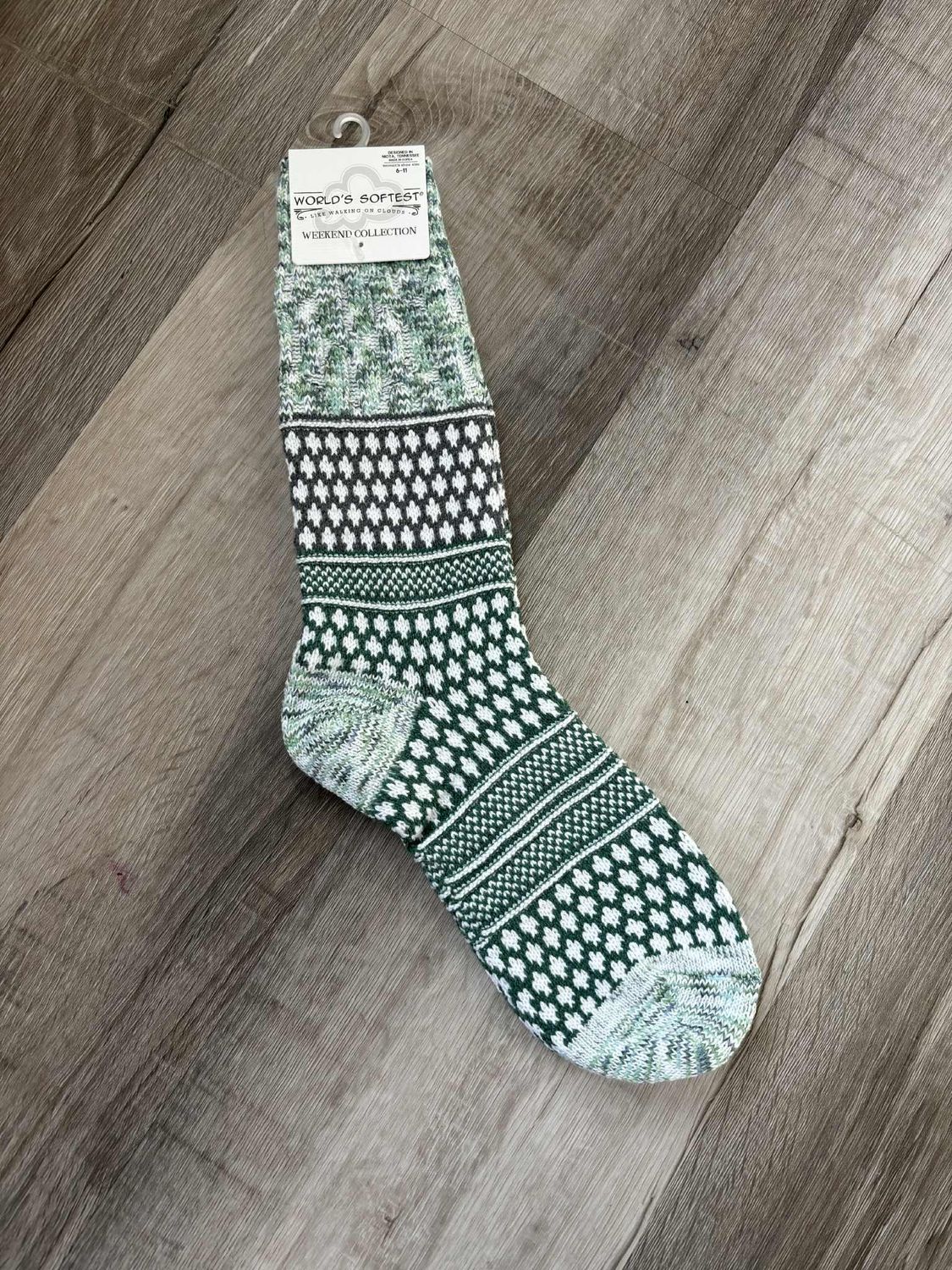 Spruce Multi Holiday Gallery Textured Crew Sock