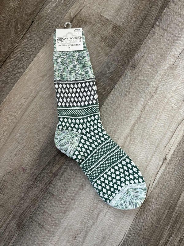 Spruce Multi Holiday Gallery Textured Crew Sock