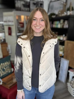 Quilted Puffer Hoodie Vest