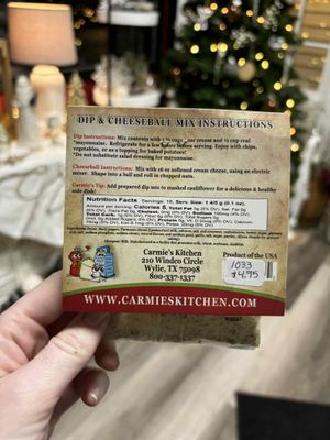 Peppercorn Parmesan Dip Mix