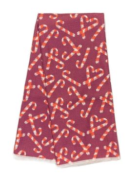 Reversible Red Candy Cane Anywhere Towel