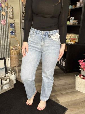 Mica Denim High Rise Baggy Straight