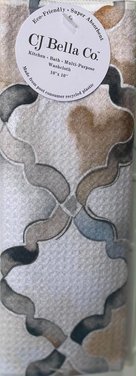 Wavy Lattice Eco-Friendly Washcloth