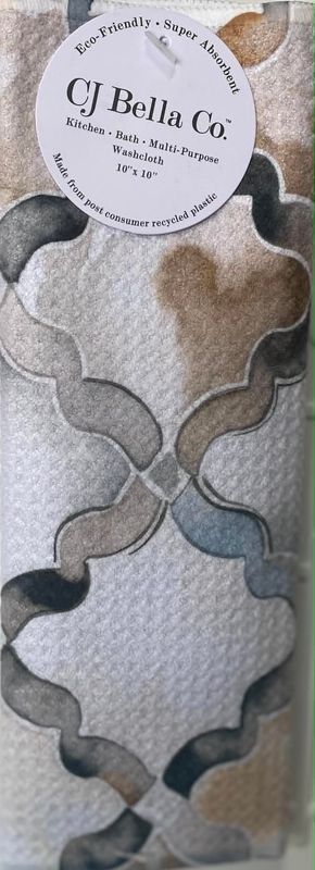 Wavy Lattice Eco-Friendly Washcloth
