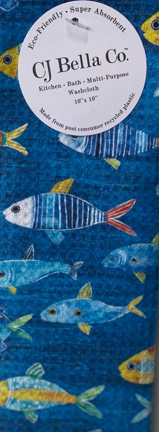 Colorful Fish Eco-Friendly Washcloth