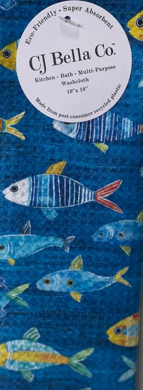 Colorful Fish Eco-Friendly Washcloth