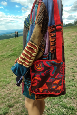 Red Swirl Design Bag