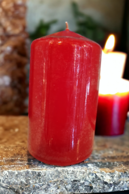 Red Church Candle