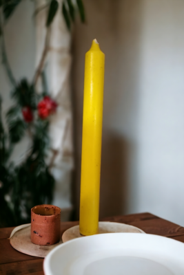 Yellow Dinner Candle