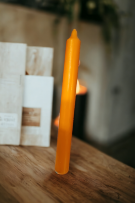 Orange Dinner Candle