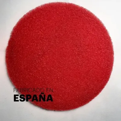DISCO FIBRA ROJO DE Ø 43 CM Discos de fibra rojos limpieza y mantenimiento de pavimentos - Pulidoras March
