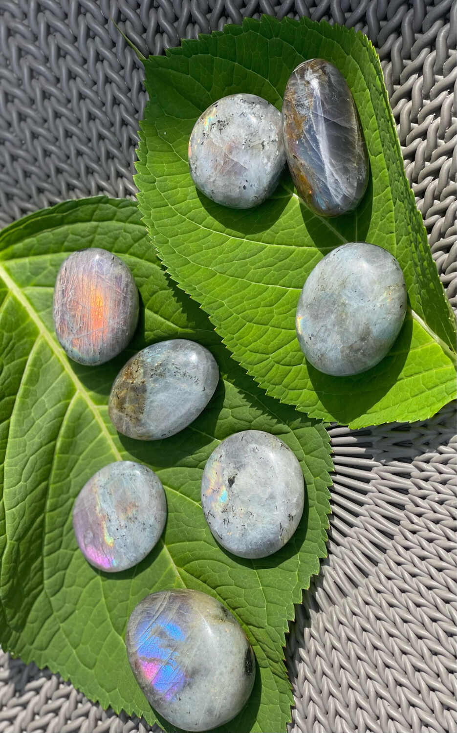 Sunset Labradorite Palm Stones