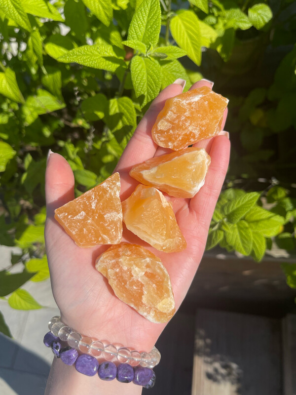 Raw Orange Calcite