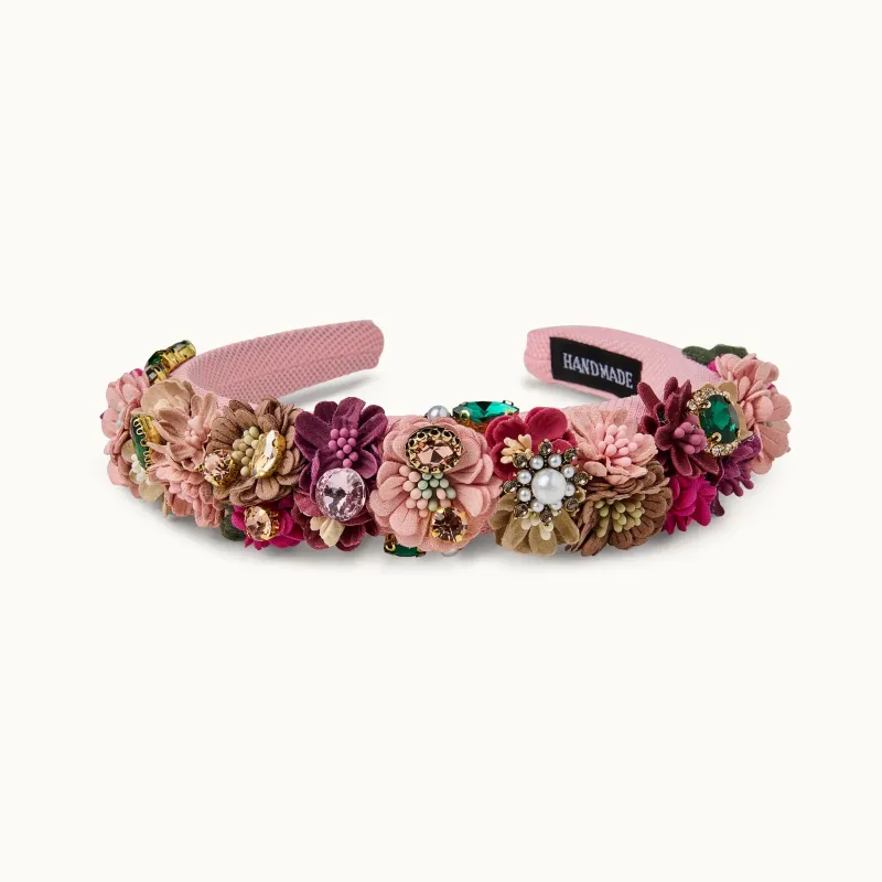 Haarreifen Flower Rosa