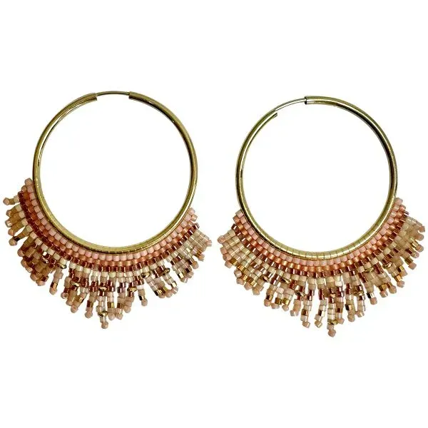 Handgemachte Rosy Ohrringe