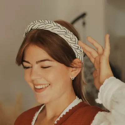 Haarbanduschi Wilma gestreift Haarbanduschi Wilma gestreift