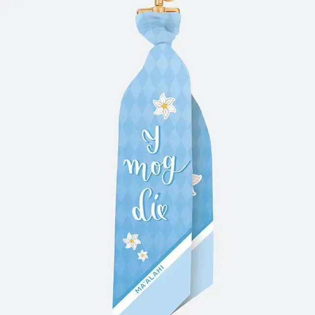 Taschenanhänger Edelweiss-Azur