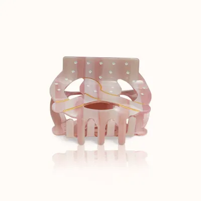 Haarklammer Brezn rosa Groß