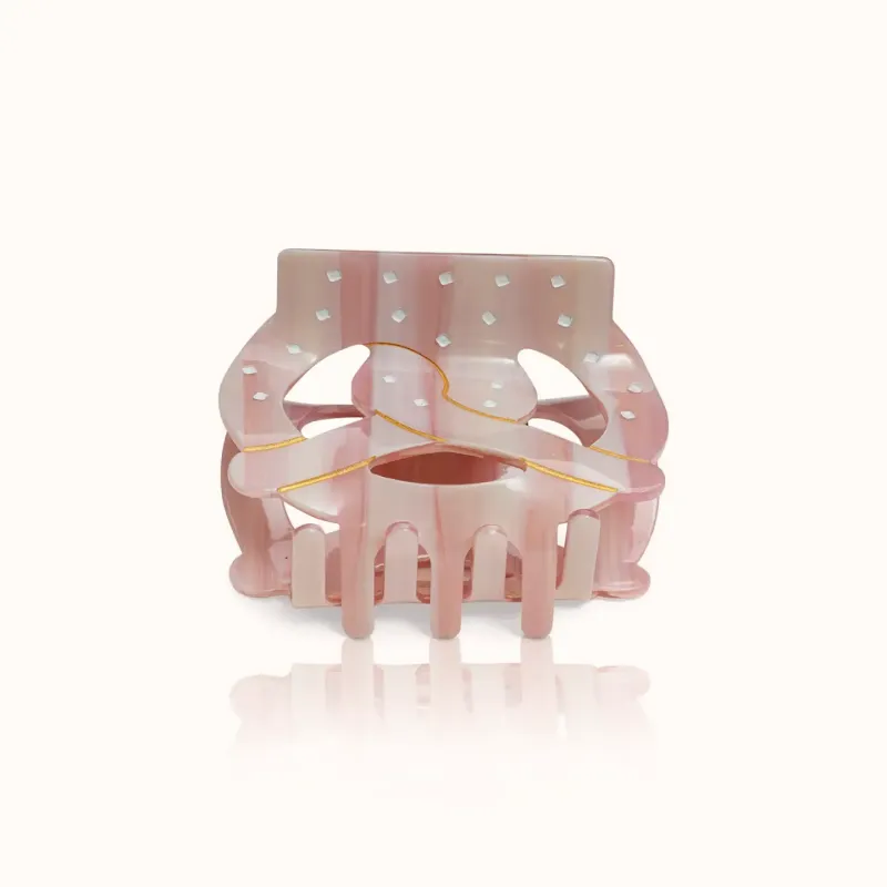 Haarklammer Brezn rosa Groß