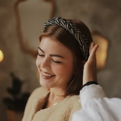 Haarbanduschi Wilma gestreift Haarbanduschi Wilma gestreift