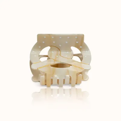 Haarklammer Brezn creme Groß