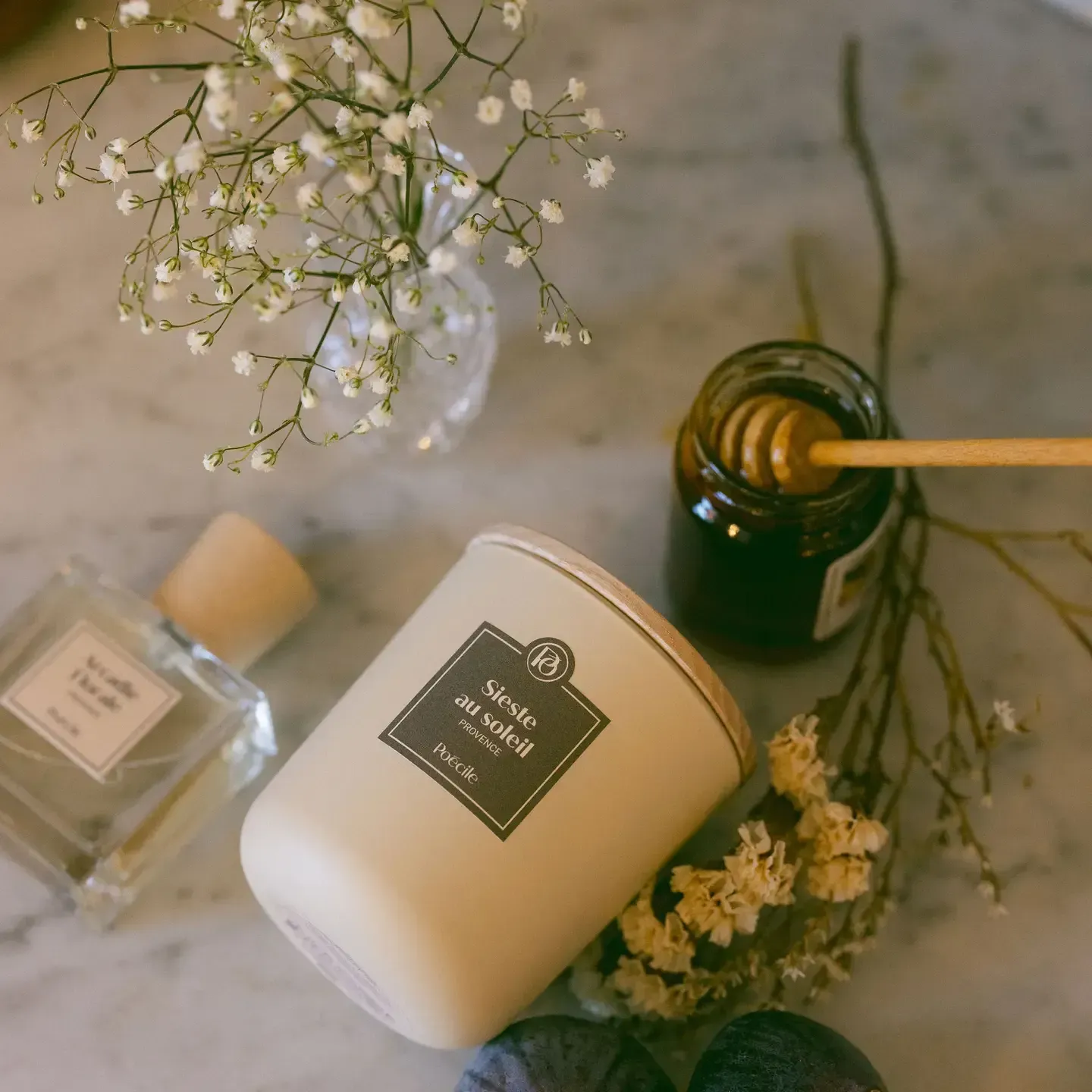 Kerze - Nickerchen in der Sonne - Provence