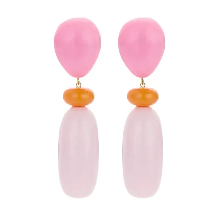 Ohrringe Colour Pop rosa/orange