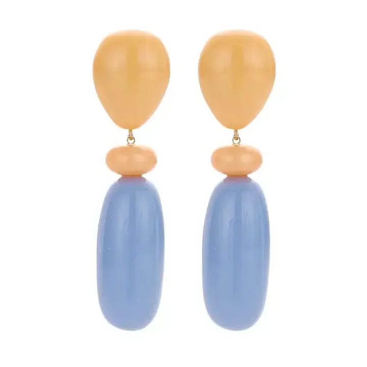 Ohrringe Colour Pop blau/gelb Ohrringe Colour Pop blau/gelb