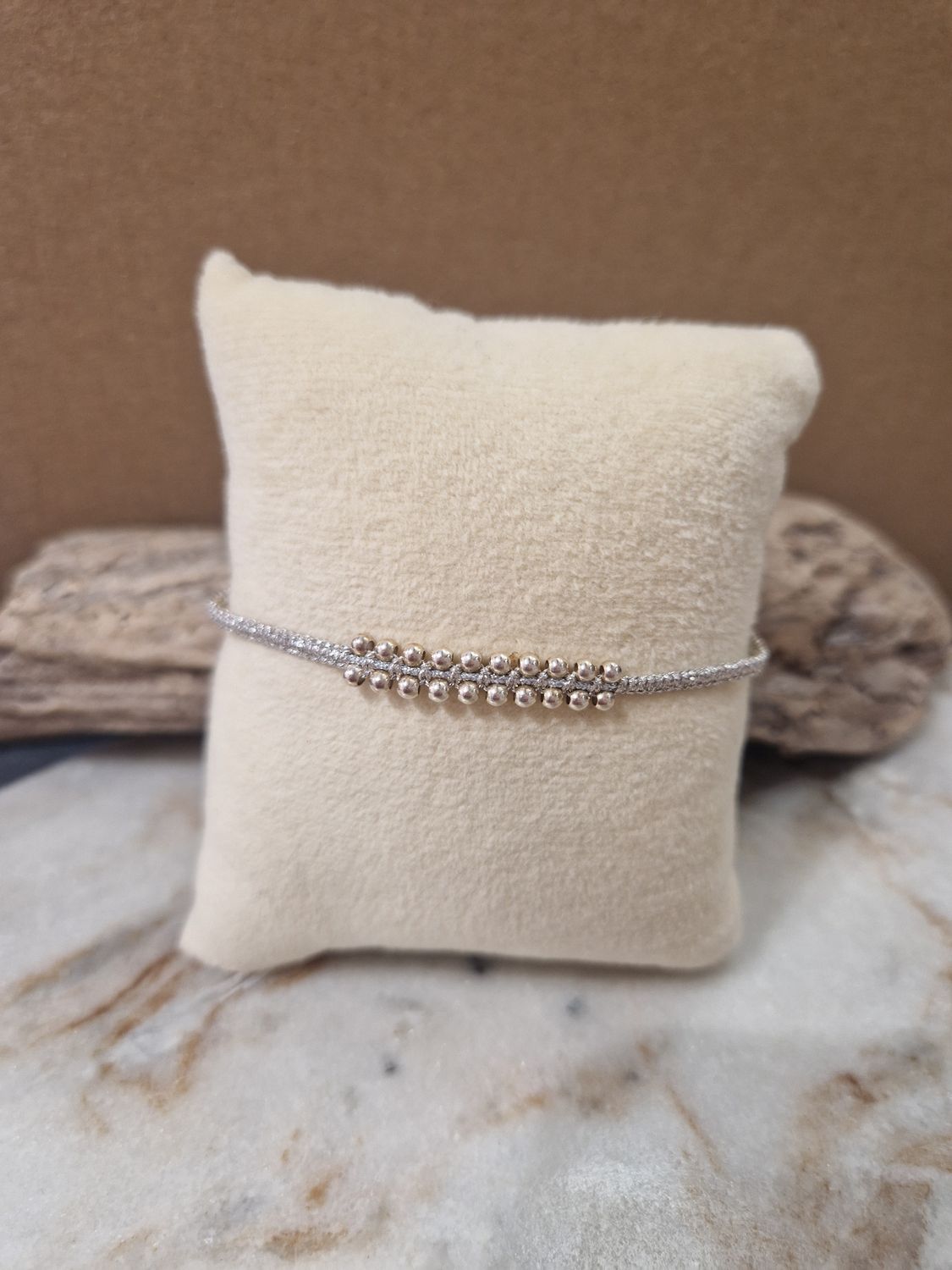 Armband silberne Doppelkugeln Armband silberne Doppelkugeln