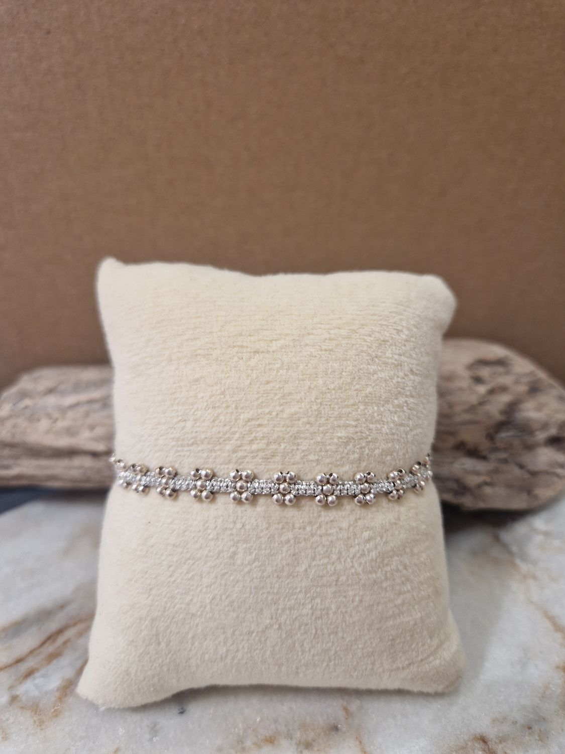 Armband silberne Kugeln