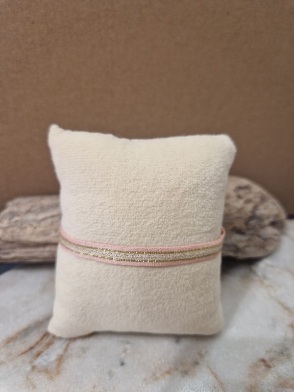 Armband rosa Stoffband Armband rosa Stoffband