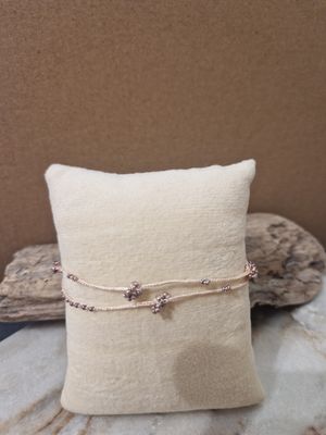 Armband rosa Blumen Armband rosa Blumen