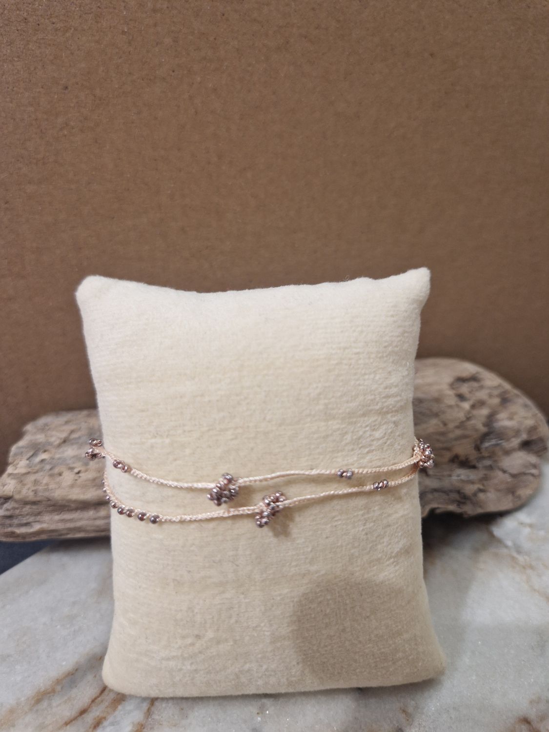 Armband rosa Blumen