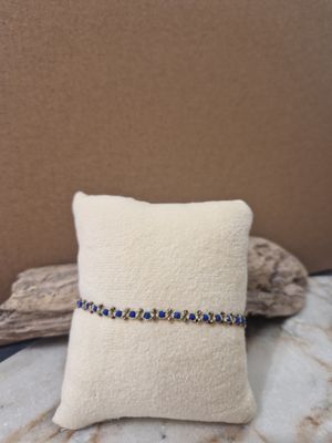 Armband blaue Steine