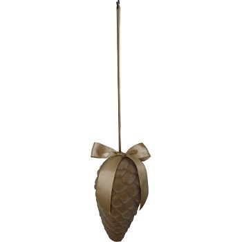 Zapfenhänger SAMT braun 22 cm