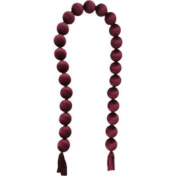 Kugelgirlande SAMT, Dunkelrot 200x8x8 cm