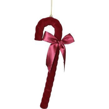 Zuckerstange SAMT rot 35 cm