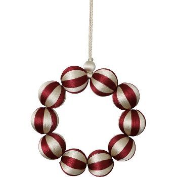 Kranz gestreifete Kugeln 25x8x25 cm Kranz gestreifete Kugeln 25x8x25 cm
