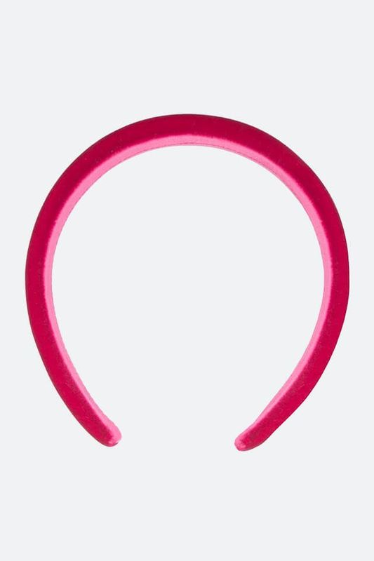 Haarreif Kala - gepolstert aus Satin pink