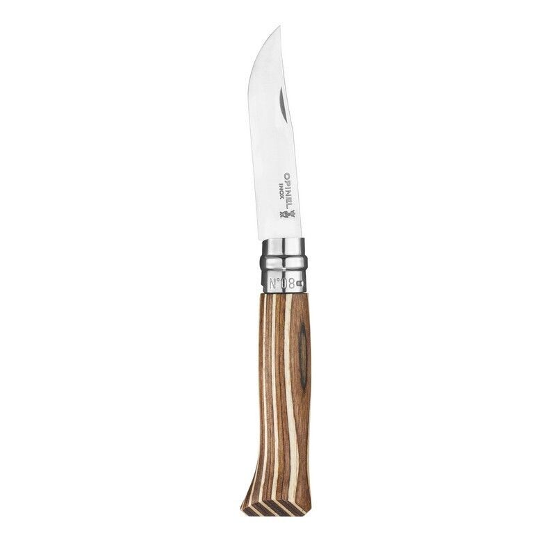 Opinel Klappmesser Nr. 8 - Birke laminiert, Farbe: braun