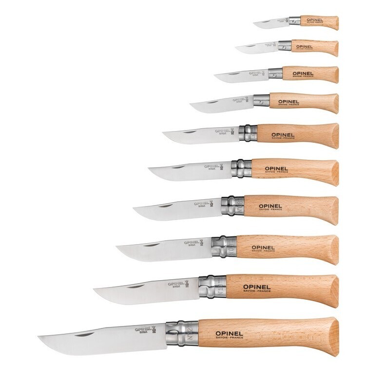 Opinel Klappmesser Inox natur - Kollektionsübersicht