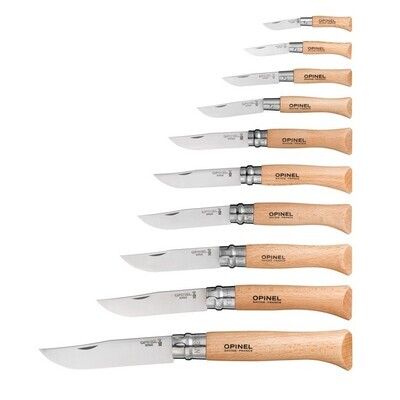Opinel Klappmesser Inox natur - Kollektionsübersicht