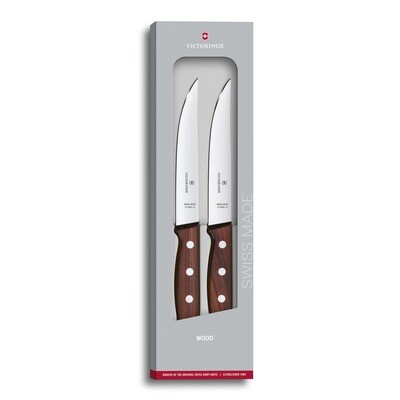 Victorinox Steakmesser Wood 2tlg.