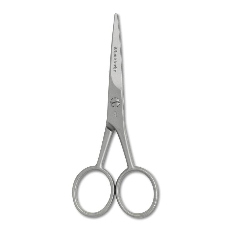 Bartschere "Moustache" mit Microzahnung rostfrei Dreiturm Solingen