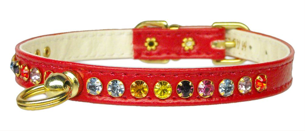 #26 Crystal Collar with Jewels Red