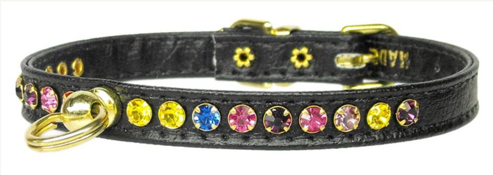 #26 Crystal Collar with Jewels Black
